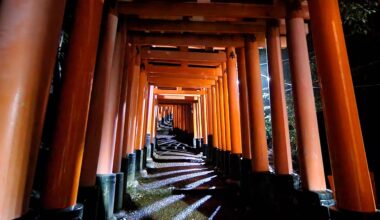 Fushimi Inari at night is a whole different vibe