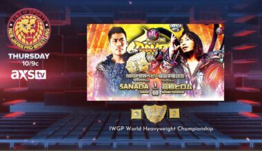 NJPW on AXS Tv | Thurs night | Sanada Vs Hiromu | IWGP World title