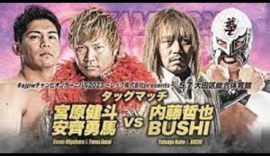 BUSHI & Tetsuya Naito VS Kento Miyahara & Yuma Anzai