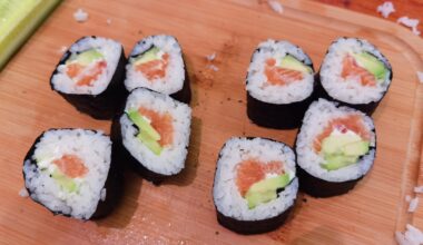 First time making sushi