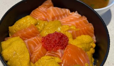 A Creamy Bowl (Homemade Salmon Uni Fish Roe Don)