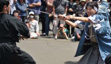 Samurai Girl Fights a Foe in Hino