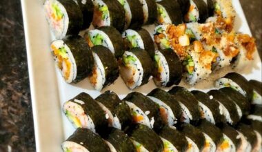 Hey everyone, this is a homemade Sushi!