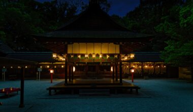 Kawai Shrine, Kyoto, yesterday evening.