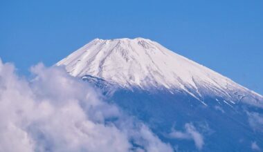 Mt Fuji on the morning after the rain