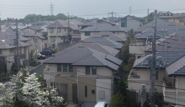 A cloudy day in my neighbourhood ten years ago. (06.03.2013, Kanagawa)