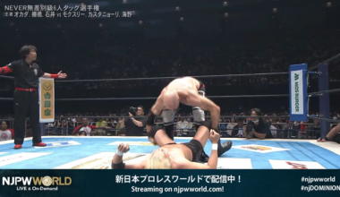 Claudio Swinging Okada at Today’s NJPW Dominion