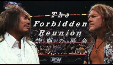 New Japan's VTR of Naito's announcement on Collision (dubbed "The Forbidden Reunion")