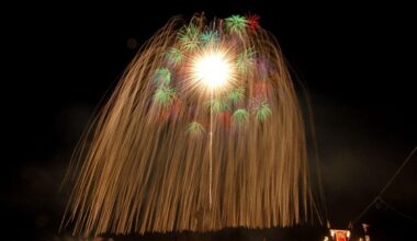 Katakai Fireworks Festival - transportation in rural japan