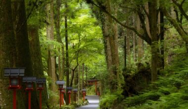 Approach to Kibune Shrine, Kyoto