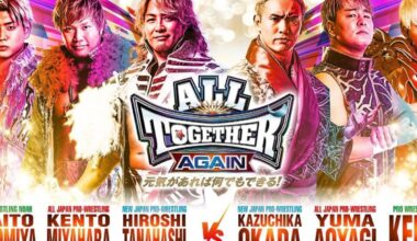 NJPW x AJPW x NOAH All Together Again Report (6/9): Okada And Kiyomiya Clash In Tag Team Match