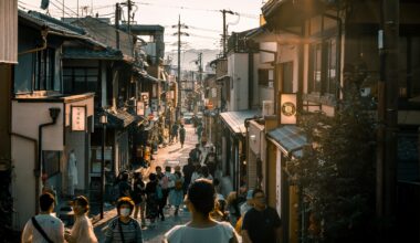 Leaving Kiyomizu-dera during golden hour, Kyoto (May 2023)