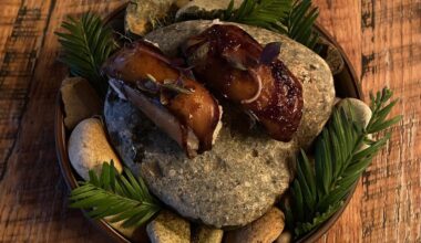 Mushroom Nigiri Amuse Bouche at The Stavrand on the Russian River