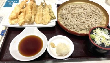 Tendon Tenya Tempura is the cheapest and most convenient way to enjoy tempura and soba in Japan.