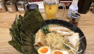 The most important combination. Yokohama Ramen and Cold Beer