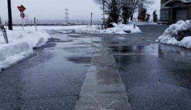 Japan uses sprinklers that spray warm underground water to melt the snow on the roads