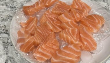 Made my own salmon sashimi