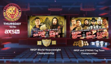 NJPW on AXS TV 10pm | Sanada Vs Yota Tsuji | IWGP and STRONG tag title match