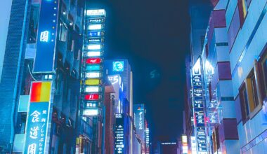 Night life in Osaka