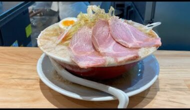 Pork Fat Overflow Ramen in Shibuya at Tokyo Seabura Ramen Menou