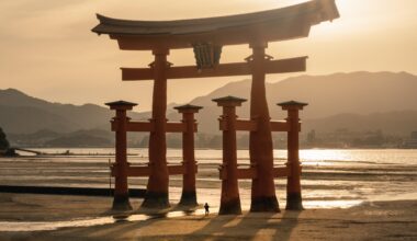 Miyajima Island during golden hour