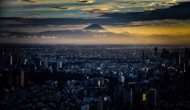 [OC] My version of Fujisan from Tokyo Skytree