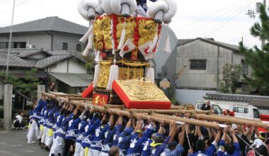 TAIKODAI float and the solidarity of Japanese people