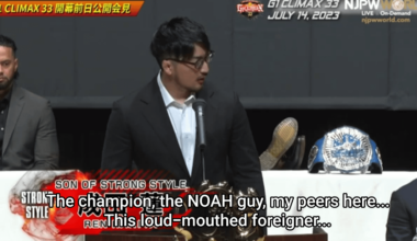 Ha, Narita called him the NOAH Guy.