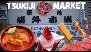 Top 9 MUST EAT Street Food at Tokyo Tsukiji Fish Market 2023 | Japanese ...