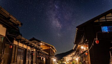 Milky Way from Tsumago-juku, Nagano Prefecture