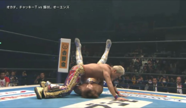 Here's Midlife Crisis Okada yelling "Scooby Dooby Doo" for no reason