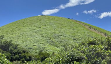 Mt. Omuro on the hottest day of the year so far.