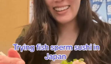 Trying Fish Sperm Sushi in Japan