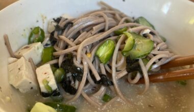 Cold soba on a hot day. Nothing better.