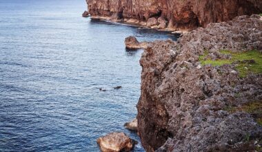 The cliffs at Cape Zanpa, Okinawa