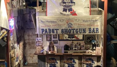 Pabst Shotgun Bar in a Summer Beach Hut at Enoshima