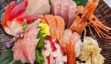 Assorted Sashimi w/ Bluefin O-Toro Sashimi at Tom Sushi in Vancouver, BC