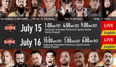 G1 Climax 33 - Matches for July 15 and July 16