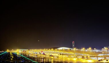 Kansai International Airport (KIX), rainy summer days