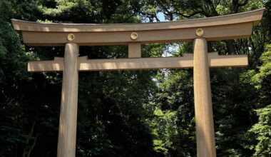 Meiji Jingu Shrine’s Massive Torii Gate