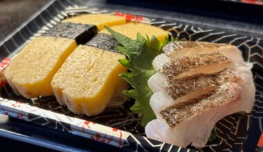 Tamago and Madai Sashimi