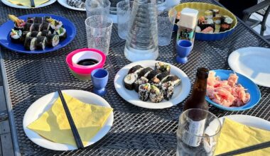 Hosted a sushi making evening at my parents and taught them how to make sushi!