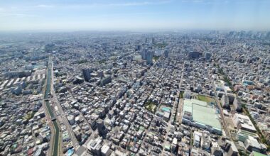 The view from the top of Skytree