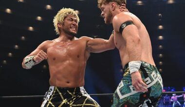 I think this is a really underrated pairing, and Ospreay injuring SANADA last year, forcing him to vacate the US title, and then beating him again for it is what started the downward slump that lead to him ditching LIJ. Really hope it happens again.