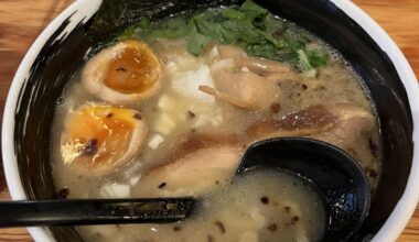 Shio tori paitan ramen from Menba Hamatora in Yokohoma