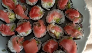 Homemade sushi 🍣 Have a greate day 😌