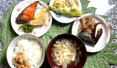 Traditional Japanese breakfast