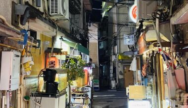 Oimachi bars in small alleys