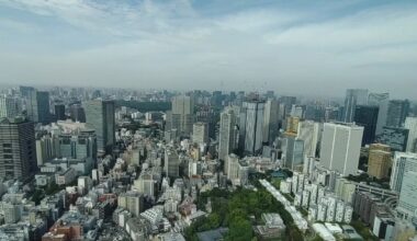 Pixture of tokyo from hotel building