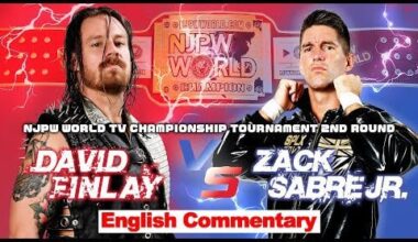 Zack Sabre Jr. vs David Finlay: NJPW Television Championship Tournament match, New Japan Pro Wrestling - Battle Autumn, October 27, 2022